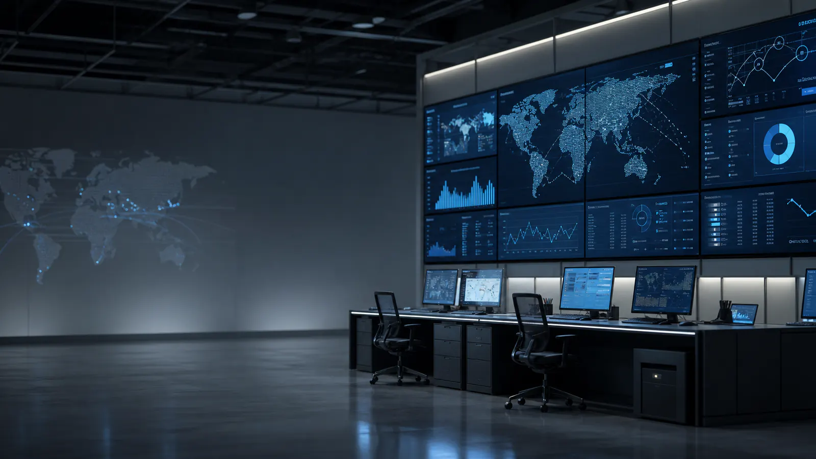 A logistics data visualisation control centre